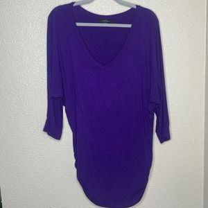 Made By Johnny Womens Purple Top Size XL